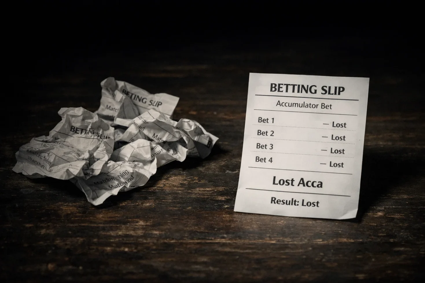 Warning signs showing common accumulator betting errors to avoid